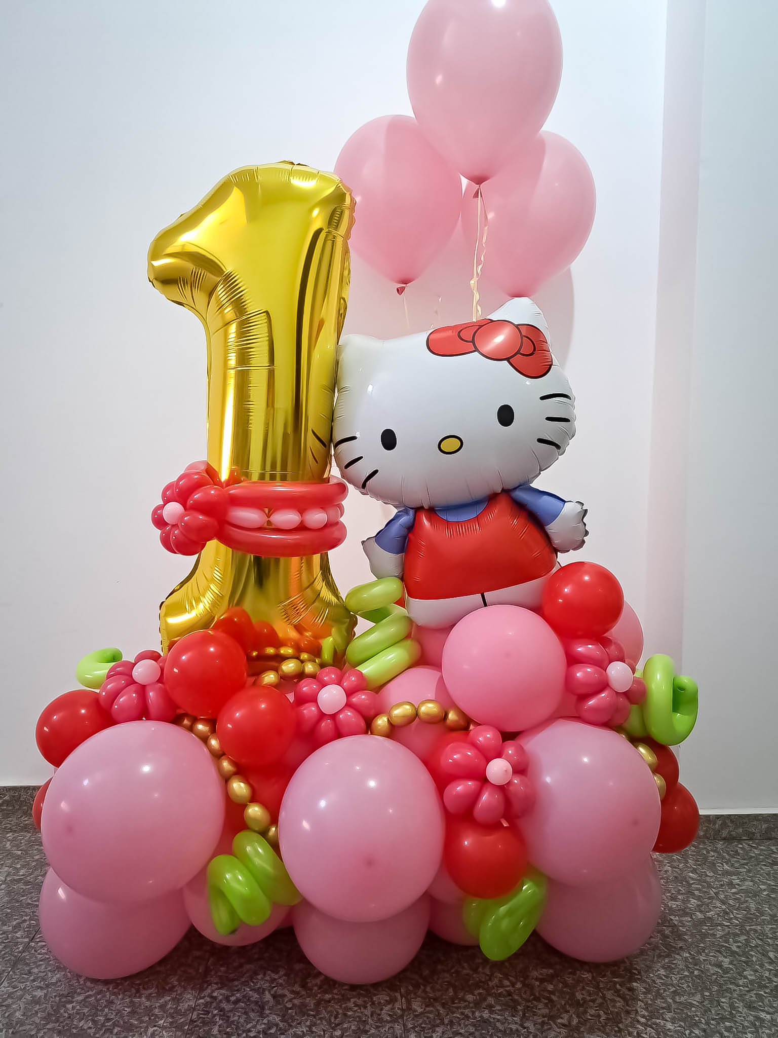 Aranjament baloane Hello Kitty