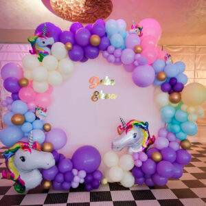 Arcada baloane botez cu tema unicorn